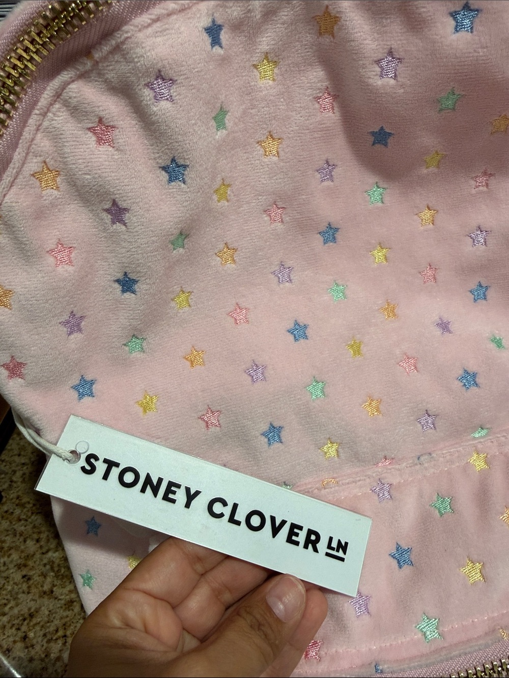 Stoney Clover Park & Beach Pink Star-Print Backpack - Picture 3 of 9
